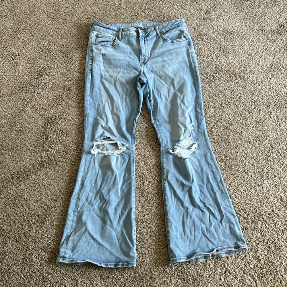 American eagle low rise flare jeans